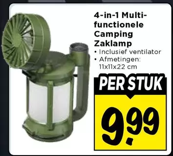 camping - 4-in-1 Multi-functionele Camping Zaklamp