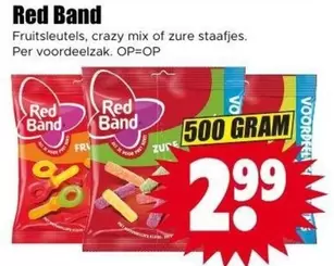 RED - Fruit sleutels, crazy mix of zure staafjes