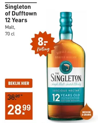 Medium - Singleton of Dufftown 12 Years Malt