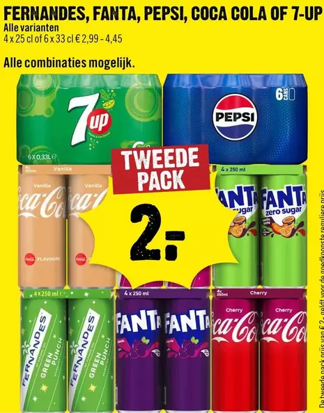 Coca-Cola - FERNANDES, FANTA, PEPSI, COCA COLA OF 7-UP