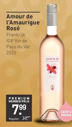 De - Amour de l'Amaurigue Rosé