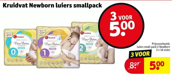 Newborn luiers smallpack