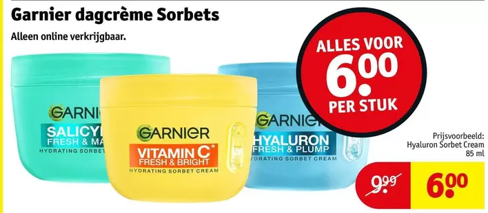 Garnier - dagcrème Sorbets