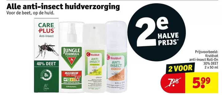 De - anti-insect huidverzorging