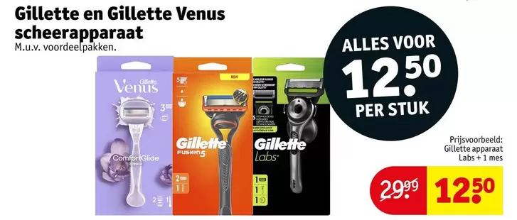 Gillette -  en  Venus scheerapparaat