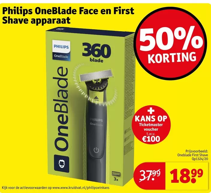 Philips - OneBlade Face en First Shave apparaat