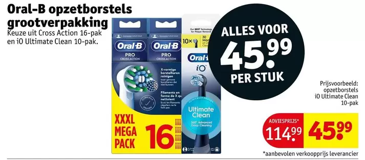 Oral-B - Opzetborstels grootverpakking