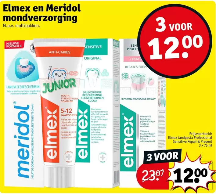 De - Elmex en Meridol mondverzorging