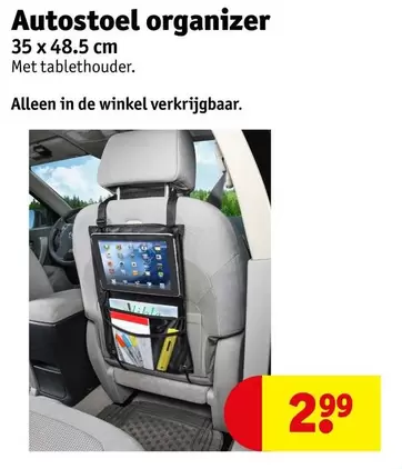 De - Autostoel organizer