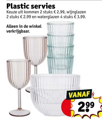 De - Plastic servies