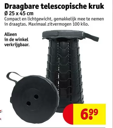 De - Draagbare telescopische kruk