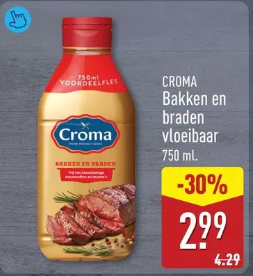 Bakken en braden vloeibaar