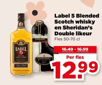 Label - Blended Scotch whisky en Double likeur