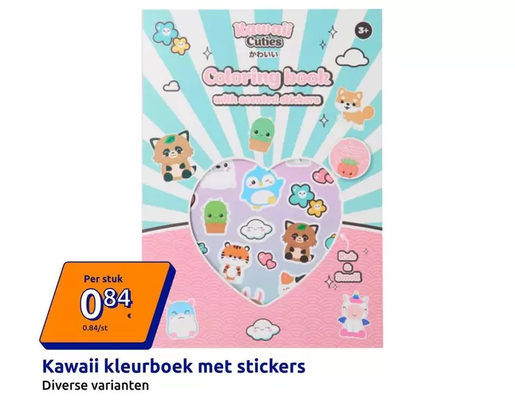 Kawaii -  kleurboek met stickers