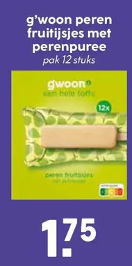 Peren Fruitijsjes Met Perenpuree