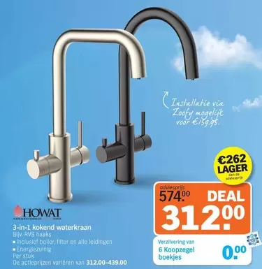 De - 3-in-1 kokend waterkraan