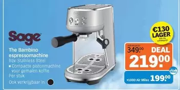 De - The Bambino espressomachine