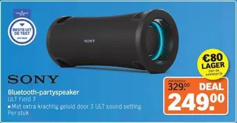 Sony - Bluetooth-partyspeaker ULT Field 7