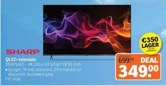 Smart - QLED-televisie 55HP5465 - 4K Ultra HD smart TV 55 inch