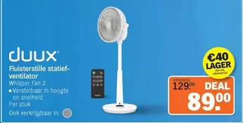 De - Fluisterstille statief-ventilator Whisper Fan 2