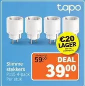De - Slimme stekkers P115 4-pack