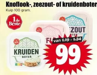 Knoflook-, zeezout- of kruidenboter