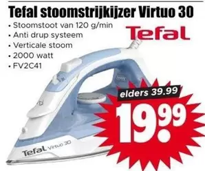 Tefal - stoomstrijkijzer Virtuo 30 FV2C41