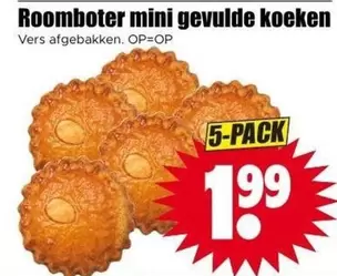 Roomboter mini gevulde koeken