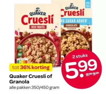 Quaker - Cruesli of Granola