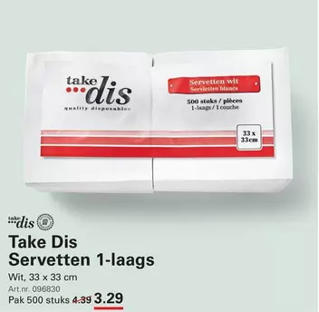 Servetten 1-laags