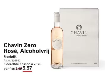 De - Chavin Zero Rosé, Alcoholvrij
