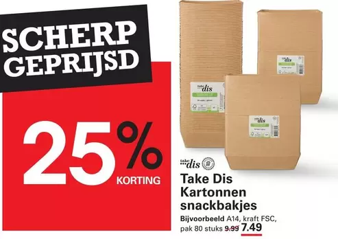 Kraft - Kartonnen snackbakjes