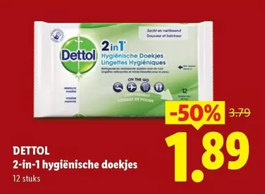 Dettol - 2-in-1 hygiënische doekjes