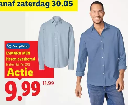 Op - ESMARA MEN Heren overhemd