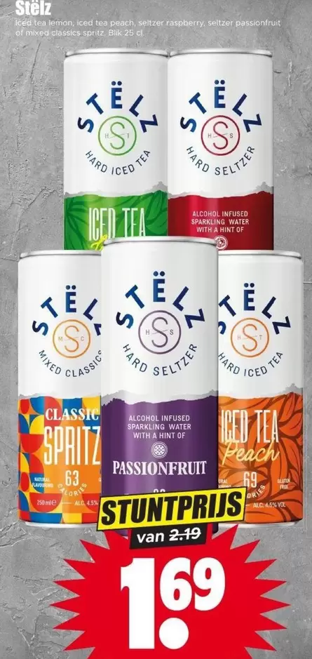 Natural - Steltz Hard Iced Tea / Hard Seltzer