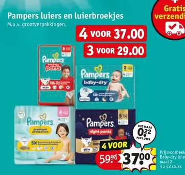 Pampers -  luiers en luierbroekjes