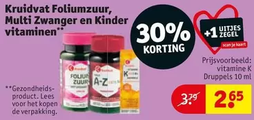 Kinder - Foliumzuur, Multi Zwanger en vitaminen