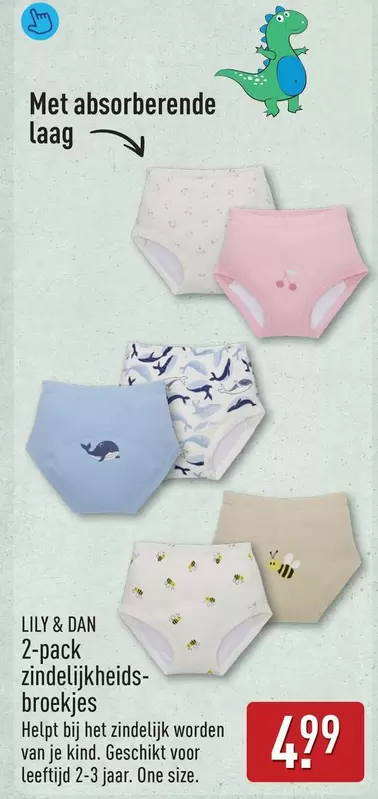 one - 2-pack zindelijkheidsbroekjes