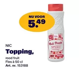 RED - NIC Topping, rood fruit