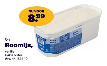Roomijs, vanille