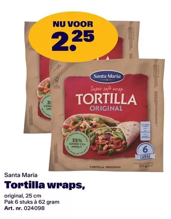 Tortilla wraps
