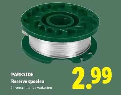 Reserve spoelen