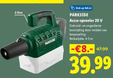 Op - Accu-sproeiier 20 V