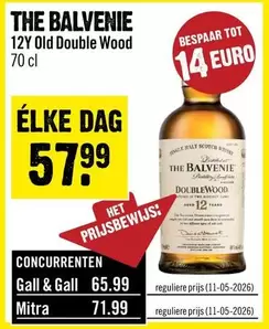 Euro - THE BALVENIE 12Y Old Double Wood