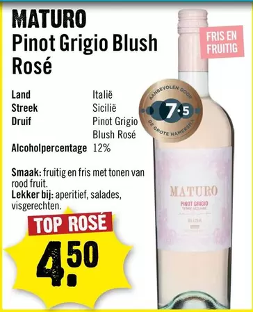 De - Pinot Grigio Blush Rosé