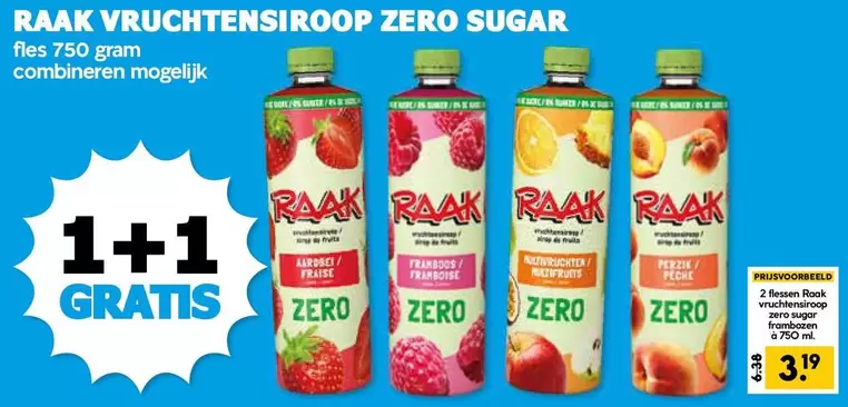 De - Vruchtensiroop Zero Sugar