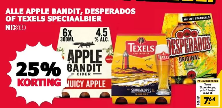 Apple - APPLE BANDIT, DESPERADOS, TEXELS SPECIAALBIER