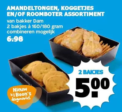 Amandel tongen, Koggetjes en/of Roomboter assortiment