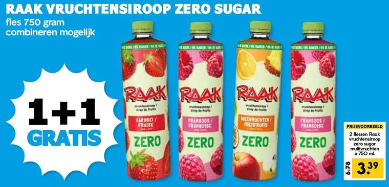 SAS - Vruchtensiroop Zero Sugar