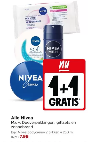 Nivea - Duoverpakkingen, giftsets en zonnebrand